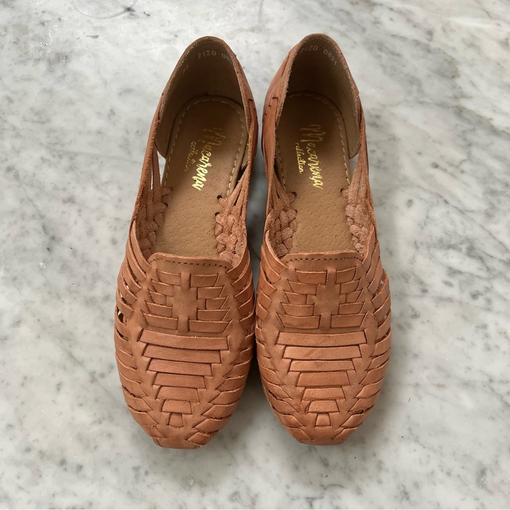 New leather huarache sandals